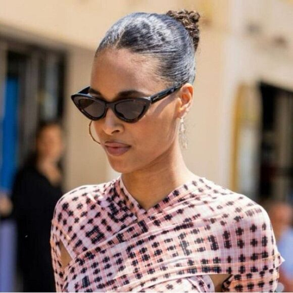 Jimmy Choo Women Sunglasses Black Grey Cat Eye ADDY/S 0807 BRAND NEW - Picture 3 of 14